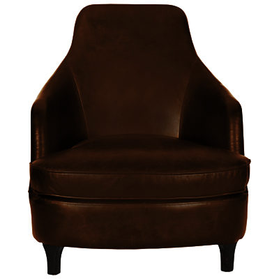 Halo Sebastian Aniline Leather Armchair Old Saddle Walnut